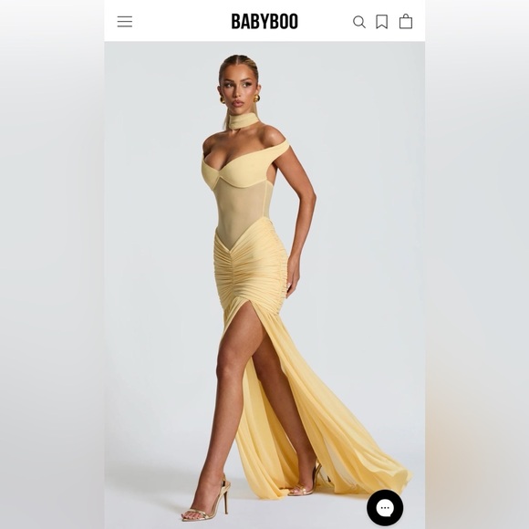 Babyboo fashion Alaia maxi dress lemon - Picture 3 of 3